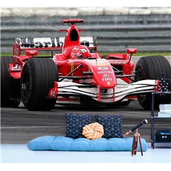 Фотообои детские - красная машина - 400x270 - Обои винил на флизелине моющиеся для девочки или мальчика.