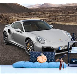 Фотообои детские флизелиновые - спортивная машина - 300 x 270 - Обои винил на флизелине моющиеся для девочки или мальчика.