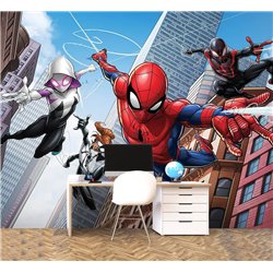 Фото-обои детские флизелиновые - человек паук Marvel spider man - 300 x 270 - Обои винил на флизелине моющиеся для девочки, маль
