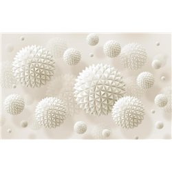 Колючие сферы - 3D фотообои|3D фигуры