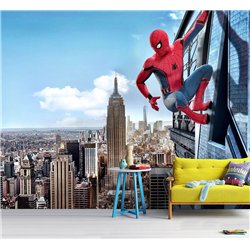 Фотообои детские - мультфильм человек паук - 400 x 270см - Обои винил на флизелине моющиеся для девочки или мальчика.