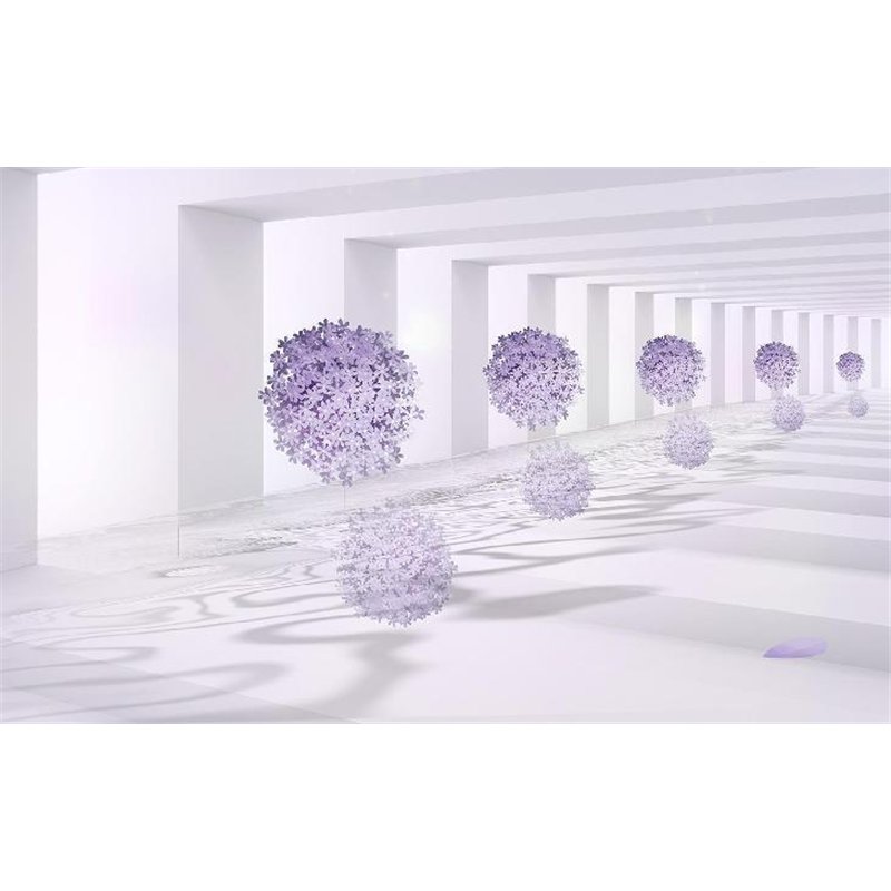 Цветочные шары - 3D фотообои|3D цветы