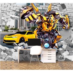 Фотообои 3d на стену - яркие листья - 400x270. Обои для кухни и гостинной с виниловым покрытием