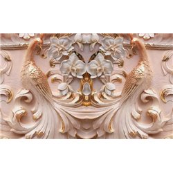 Райские птицы - 3D фотообои|3Д обои для зала