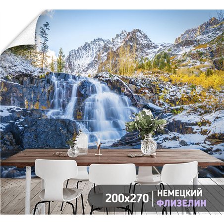 Фотообои с водопадом моющиеся для кухни 200х270
