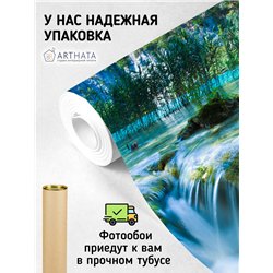 Фотообои водопад и озеро для спальни метровые 500х270