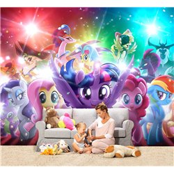 Фотообои детские флизелиновые - мультфильм мой маленький пони - 300x270 - Обои винил на флизелине моющиеся для девочки или мальч