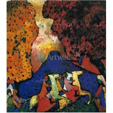Картина на холсте по фото Модульные картины Печать портретов на холсте Голубая гора