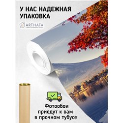 Фотообои Япония озеро возле горы на кухню 300х270