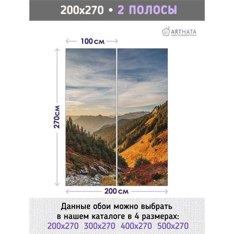 Фотообои холмы в лучах солнца в спальню влагостойкие 200х270