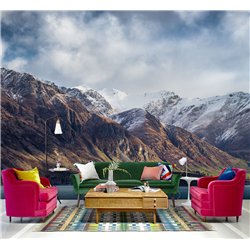 Фотообои горы в облаках на кухню флизелиновые 200х270