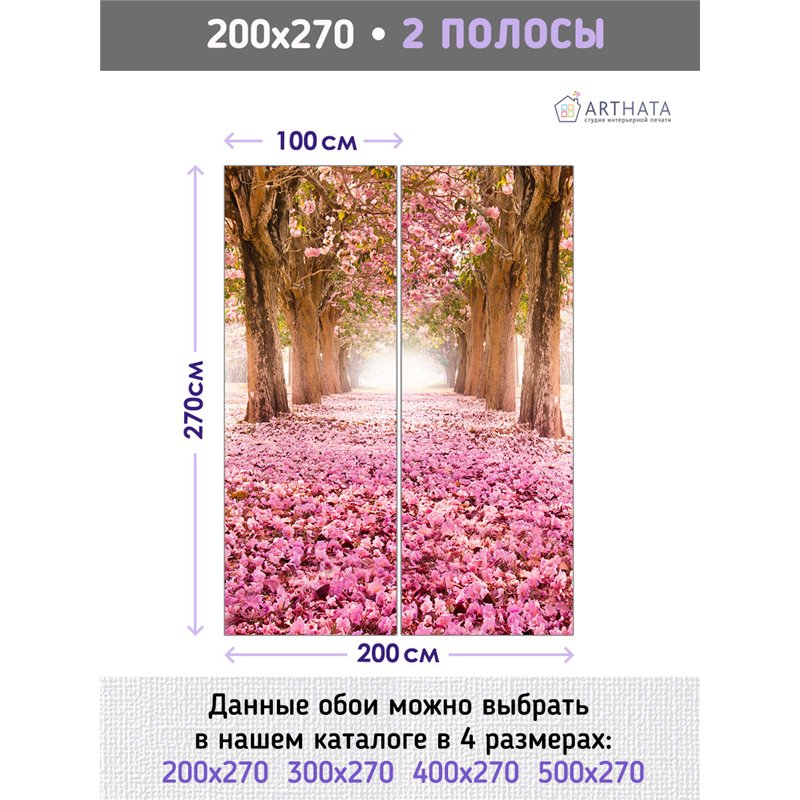 Фотообои цветущий розовый сад моющиеся для кухни 200х270
