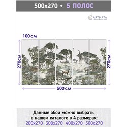 Фотообои животные африки для коридора 500х270