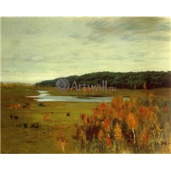 Долина реки, осень - Модульная картины, Репродукции, Декоративные панно, Декор стен