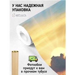 Фотообои небо на закате в зал флизелиновые 300х270