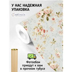 Фотообои цветы на голубом фоне для спальни метровые 400х270