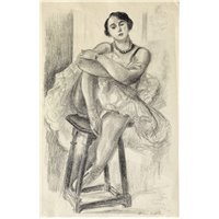 Портреты картины репродукции на заказ - Сидящая танцовщица