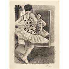 Картина на холсте по фото Модульные картины Печать портретов на холсте Танцовщица перед зеркалом