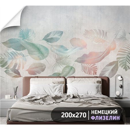 Фотообои тропические растения для кухни метровые 200х270