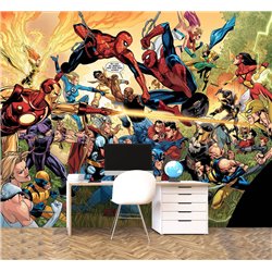 Фотообои на стену детские Marvel герои комиксов 200x270
