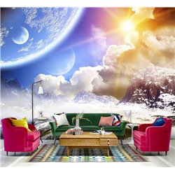 Фотообои космос и планеты на кухню флизелиновые 200х270