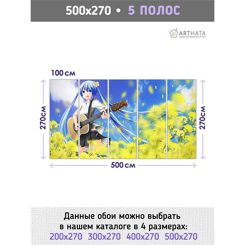 Фотообои в детскую Героиня Аниме и Манга 500x270