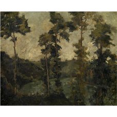 Картина на холсте по фото Модульные картины Печать портретов на холсте Бруни Лев «Осенний лес»