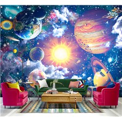 Фотообои космический пейзаж для зала моющиеся 300х270