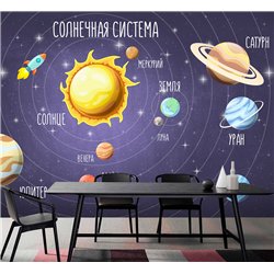 Фотообои космическая карта для зала метровые 200х270