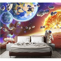 Фотообои астронафт в космосе на кухню моющиеся 300х270