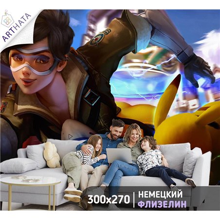 Фотообои детские Pokemon мультик 300x270