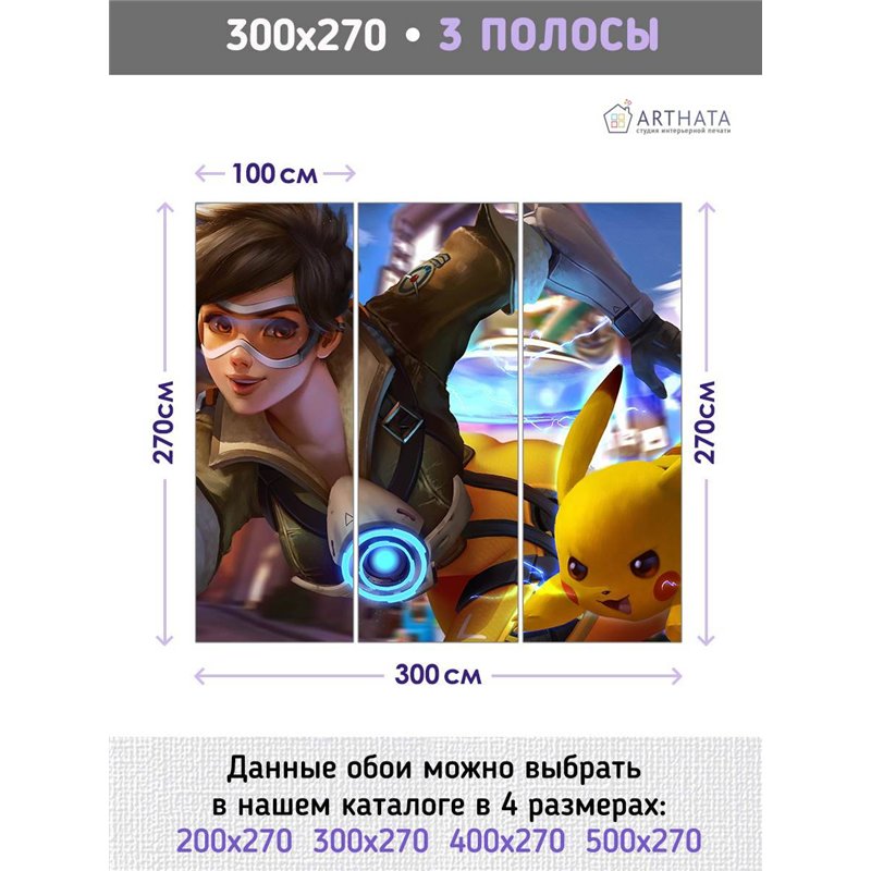 Фотообои детские Pokemon мультик 300x270