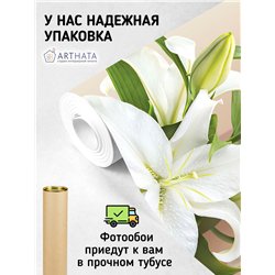 Фотообои с цветами лилиями на кухню влагостойкие 400х270