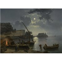Портреты картины репродукции на заказ - Щедрин Сильвестр «Лунный свет около Неаполя»
