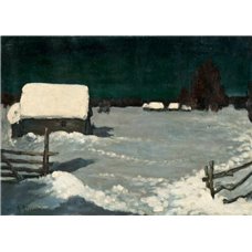 Картина на холсте по фото Модульные картины Печать портретов на холсте Фокин Николай «Зимний пейзаж»