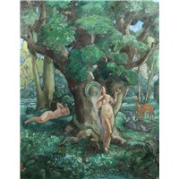 Портреты картины репродукции на заказ - Наумов Павел «Ева и змей»