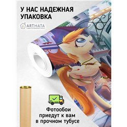 Фотообои в детскую мультик май литл пони, замок 500x270