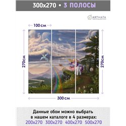 Фотообои детские флизелиновые мультфильм май пони 300x270
