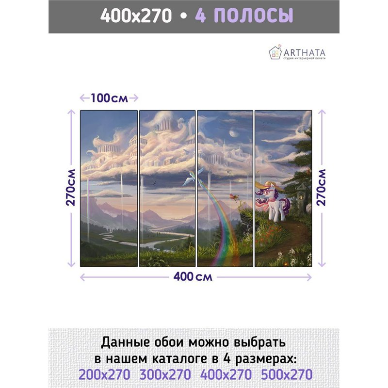 Фотообои детские детям фон мой маленький пони 400x270