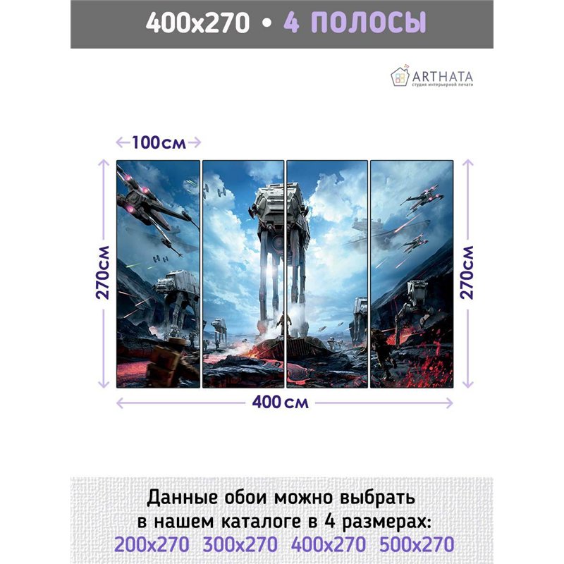 Фотообои детские планета Star Wars 400x270