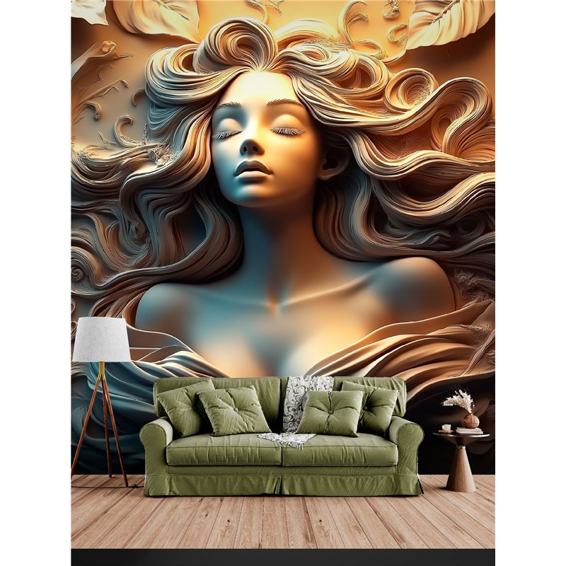 Фотообои Фреска на стену 3D Скульптура Афродиты 300х270