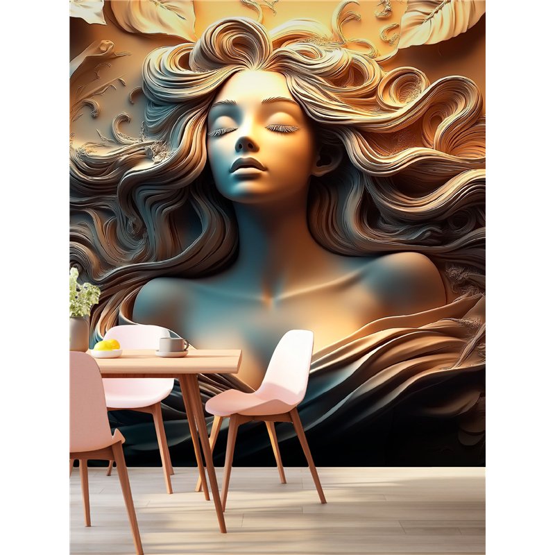 Фотообои Фреска на стену 3D Скульптура Афродиты 300х270