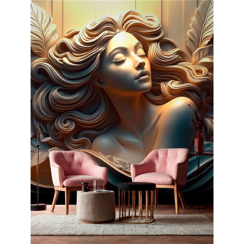 Фотообои 3D Барельеф Богиня флизелиновые 200х270