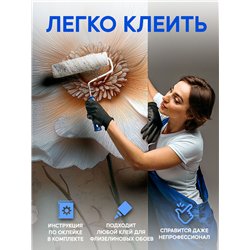 Фотообои 3D панорамные белые маки в цветочном поле 500x270