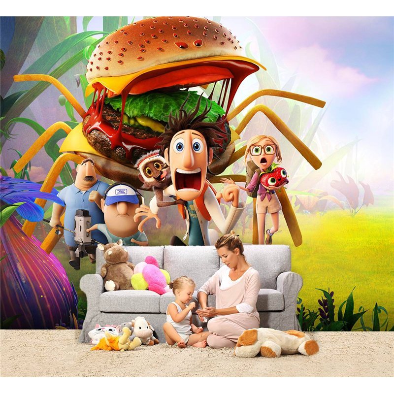 Фотообои детские Cloudy with a Chance of Meatballs 300x270