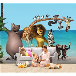 Фотообои на стену детские герои Мадагаскар 200x270