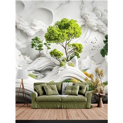 Флизелиновые фотообои Волшебный лес 3D 300х270 см