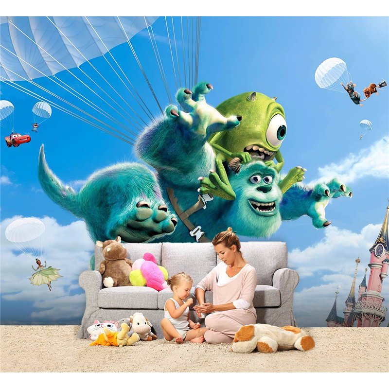 Фотообои чудовища из мультика корпорация монстров 500x270