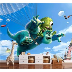Фотообои чудовища из мультика корпорация монстров 500x270