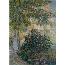 Картина на холсте по фото Модульные картины Печать портретов на холсте Камилла Моне в саду у дома в Аржантее